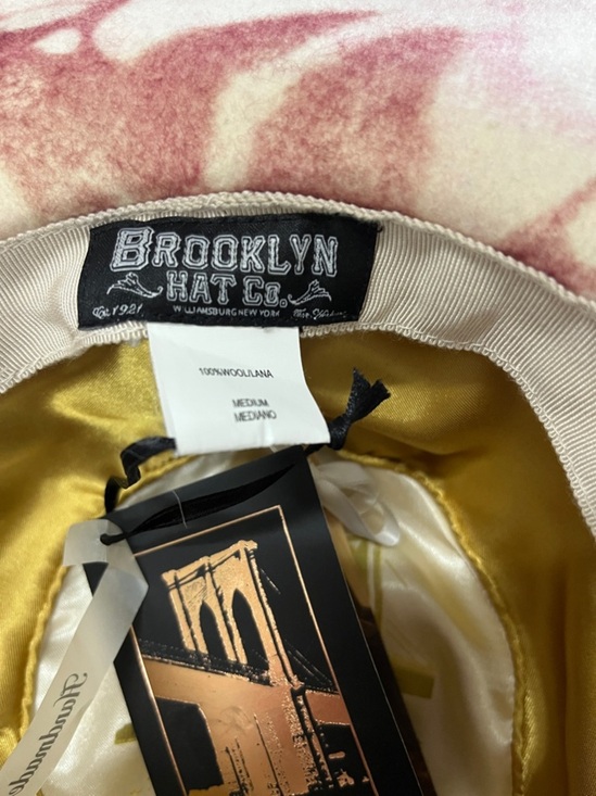NWT Brooklyn Hat Co Wide Brim Floral Print Felt Hat 100% Wool main image 5